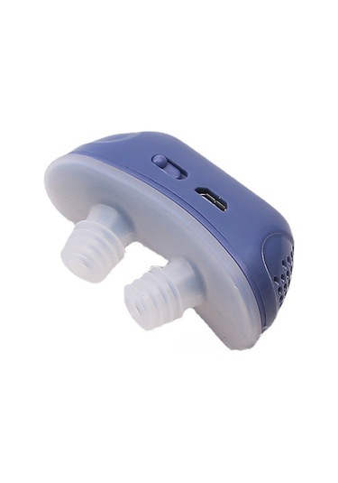 Qingmipy Gürültü Olmadan Uyku: Silikon Burun Tıkanıklığı Ve Horlama Giderici Elektrikli Sağlık Aleti Mavi Kutulu Paket