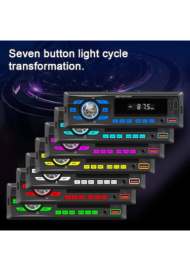 Symbee Araç İçi Çok Fonksiyonlu Bluetooth Mp3 Çalar, Sesli Asistan Ve Radyo Alıcılı Müzik Çalar