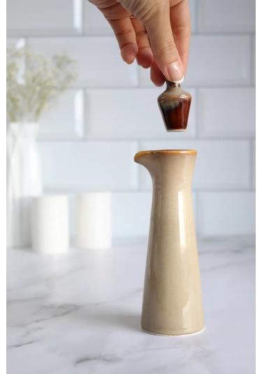 Ulol Brend Seramik Sosluk Kapağıyla 120 Ml 202513566 Bej