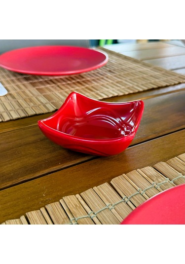 Alezy 522 Göreme Melamin Termostar Ürgüp Tekli Sosluk 8x8 Kırmızı