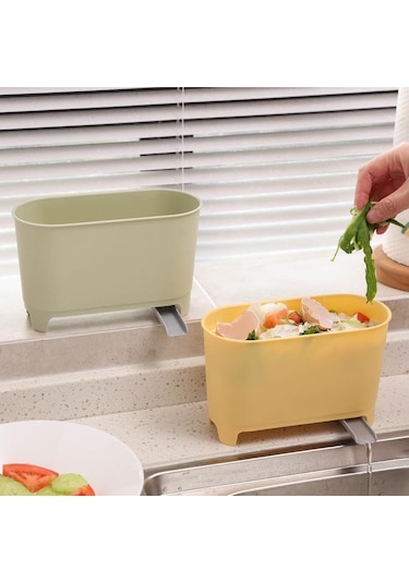 Beyaz Yaratıcı Mutfak Çok Fonksiyonlu Lavabo Saklama Kutusu Ev Kuru Ve Islak Ayırma Filtresi Tahliye Kutusu Beyaz