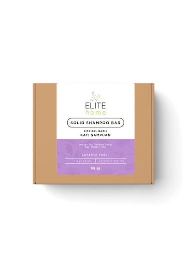 The Elite Home Lavanta Yağlı Bitkisel Bazlı Katı Şampuan 95 G