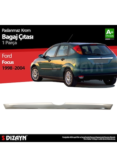 S-Dizayn Ford Focus 1 Hb Krom Bagaj Çıtası 1998-2005 N11.2610