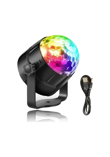 Yifomall Renkli Led Dönen Işık Projeksiyon, Sahne Ve Atmosfer Aydınlatma İçin Modern Usb Güçlü Mini Top