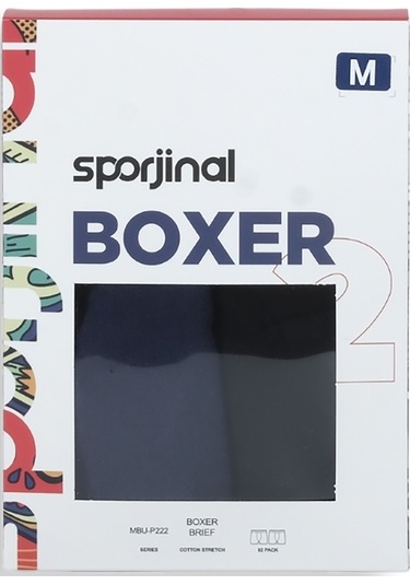 Sporjinal Erkek 2'li Boxer Mbu-p222 Çok Renkli