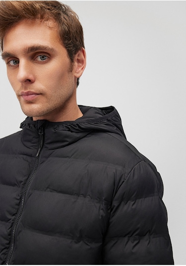 Mavi - Siyah Şişme Mont 0110295-900 Siyah