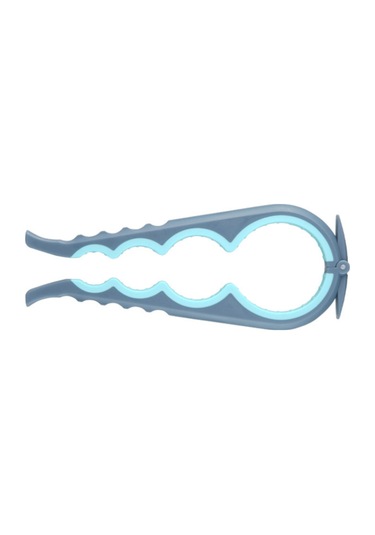 Xindoker Zayıf El Gücü Ve Artritli Kişiler İçin Mavi Çok Fonksiyonlu Kolay Kapağı Açıcı Şişe Ve Konserve Açma Özelliği Mavi