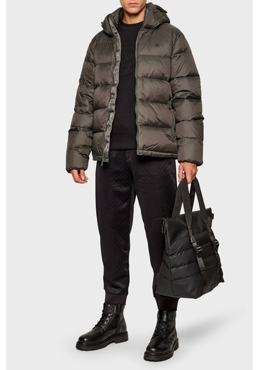 Calvin Klein Erkek Mont Lv04rc518g Par Haki Haki