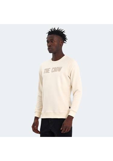 The Crow THE CROW Erkek  Ekru Sweatshirt