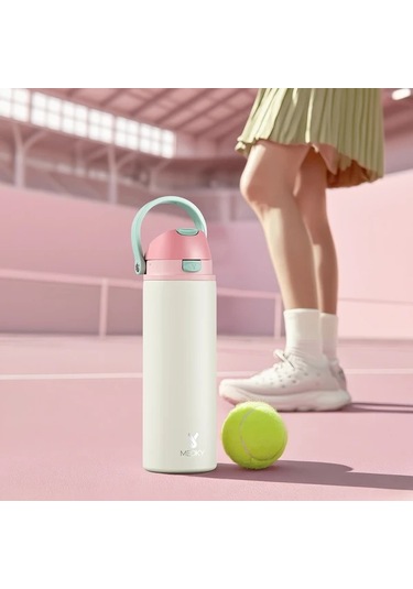 Maxaccess Night - 32 Oz 32oz Çift Taraflı Açılır Kapaklı Su Matarası, 304 Paslanmaz Çelik, Pembe Ve Beyaz, Spor Ve Outdoor Aktivite Gece - 32 Oz