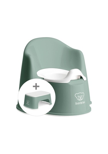 Babybjörn Eğitici Koltuk Oturak & Safe Step Banyo Basamağı - Deep Green