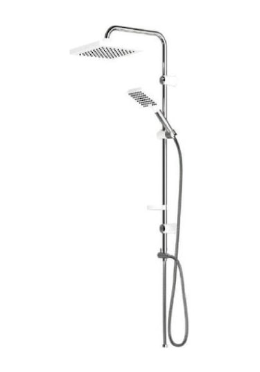 White Cubic Kare Yağmurlama Tepe Duş Seti Diğer