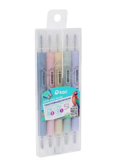 Kari Çift Taraflı Fosforlu Kalemler, 5 Renk 450861508