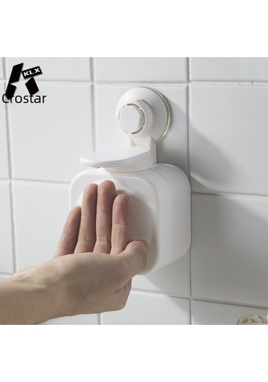 Shineyee Banyo Duş Jeli Dispenseri, Sürekli Plastik, 200ml, Sünger Tutucu, Delme Yok, Duvar Montajlı, Kolay Dolum, Hijyenik, Ev Ve İş Yeri Kullanıma Uygun Beyaz Diğer