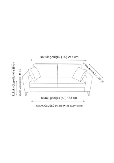 Kristal 3+3 Koltuk Takımı Koyu Gri