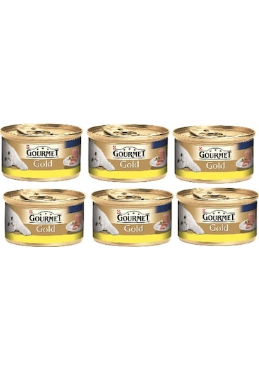 Gourmet Gold Kıyılmış Tavuklu Konserve Yetişkin Kedi Maması 6 x 85 G