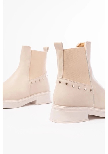 02-2005 Bej Lastikli Günlük Kadın Bot Çok Renkli