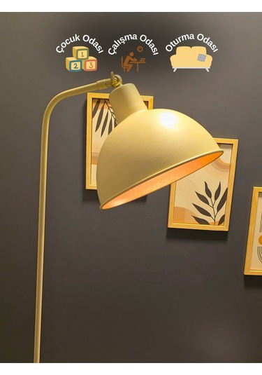 Dolce Krem Lambader Hareketli Başlık Modern Dekoratif Metal T... Krem