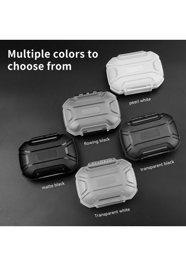 Trn Mag+ Kulaklık Saklama Kutusu Düşme Önleyici Kulaklık Aksesuarları Mühürlü Su Geçirmez Saklama Kutusu - Şeffaf Beyaz