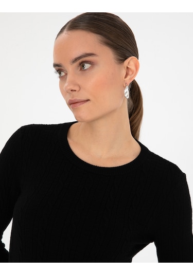 Pierre Cardin Kadın Siyah Kazak /triko 50316334-vr046 Siyah