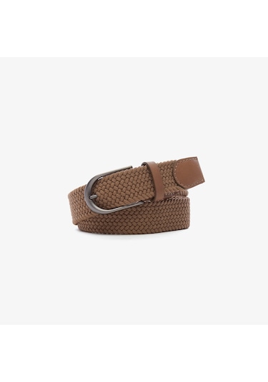 Nautica Erkek Bej Örgü Kemer Düz 27nu05x004t Bej