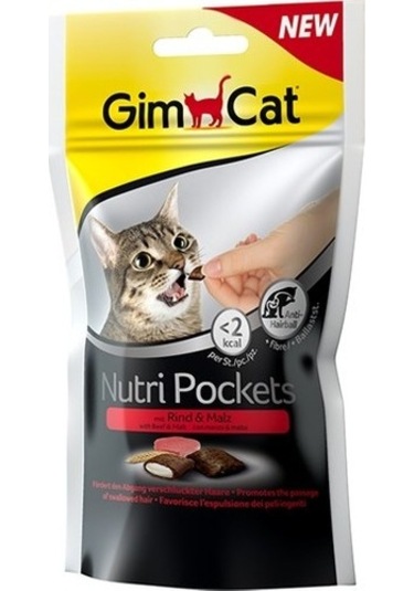 Gimcat Nutri Pockets Biftekli Malt Kedi Ödülü 60 G
