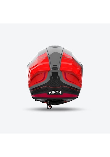 Airoh Matryx Rocket Motosiklet Kaskı Gri - Kırmızı