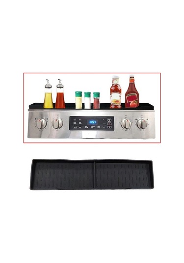 Bosphorusboutique02 Suntek Mutfak Manyetik Raf, Ocak Üzeri Organizasyon Siyah Diğer