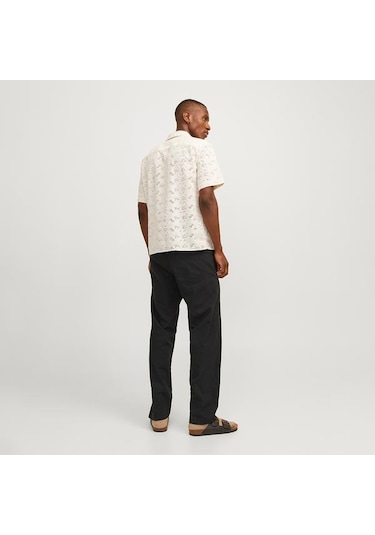 Jack&jones Jack Jones Pantolon Kane Summer Linen Blend Jogger Siyah