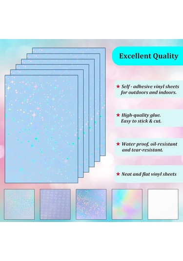 Moveevo A4 Bopp Lazer Soğuk Laminasyon Filmi - 6 Desen Gökkuşağı, Yıldız, Kırık Cam Vb. - Su/ Nem/ Aşınma Dayanıklı - Foto Reklam Koruyucu Filmi 1 Adet Moveevo A4 Bopp Lazer Soğuk Laminasyon Filmi - 6 Desen Gökkuşağı, Yıldız, Kırık Cam Vb. - Su/ Nem/ Aşınma Dayanıklı - Foto Reklam Koruyucu Filmi 1 Adet