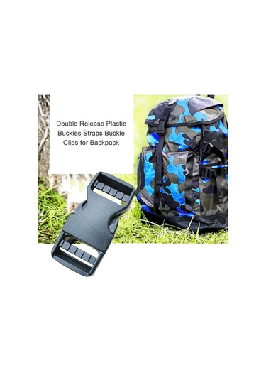 12 Adet Çift Yayın Plastik Tokalar Sapanlar Sırt Çantası Bavul Açık İçin Toka Klipleri Siyah