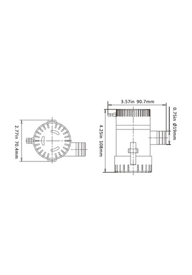 Sealux Marine Sintine Pompa 500gph 12v