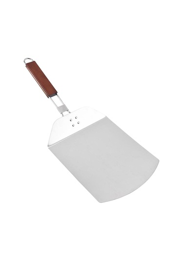 Homyl Kürek Pizza Kabuklu Ekmek Spatula Pişirme Tepsisi Gümüş GÜmüş