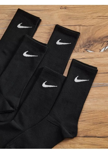 Arosgu Yüksek Çoraplar 5 Çift Set 452788906 Siyah