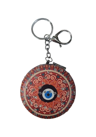 Gigi Panda Anahtarlıklı Nazar Boncuklu Katlanır Makyaj Aynası