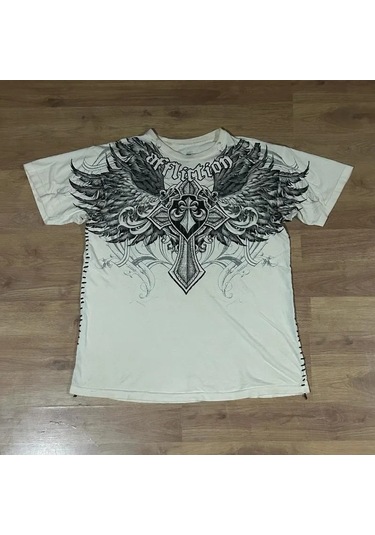 Snapbuy Büyük Grunge Kanatlı Erkek Kısa Kollu Pamuk T Gömlekgreen Green