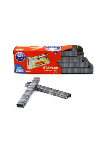Delta Zımba Teli 200/6 53/6 Kod 201 5000 Adet 6'lı Paket