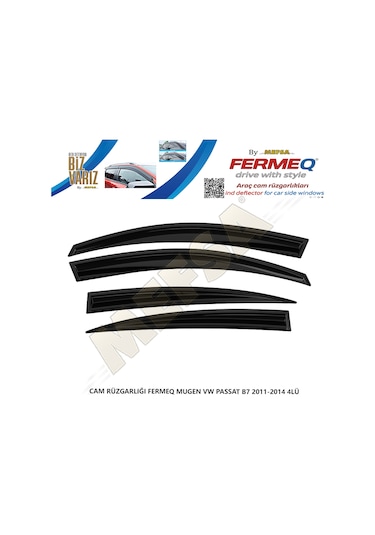 Cam Rüzgarlığı Fermeq Mugen Vw Passat B7 2011-2014 4lü