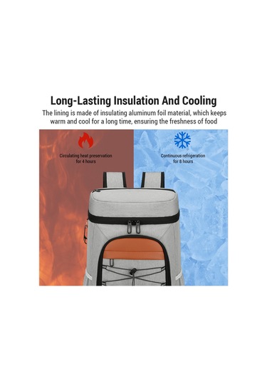 Qingmipy Outdoor Kamp Çanta Isı Yalıtımlı Soğutucu Hafif Su Geçirmez Büyük Boy Piknik Yemek Çantası Logo Özel Tasarım Koyu Gri