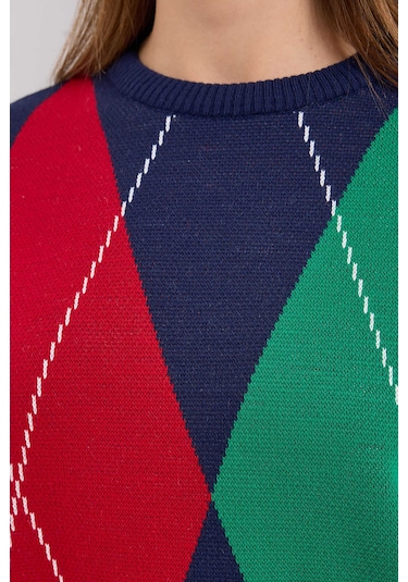 Gabria Baklava Desen Kazak Lacivert