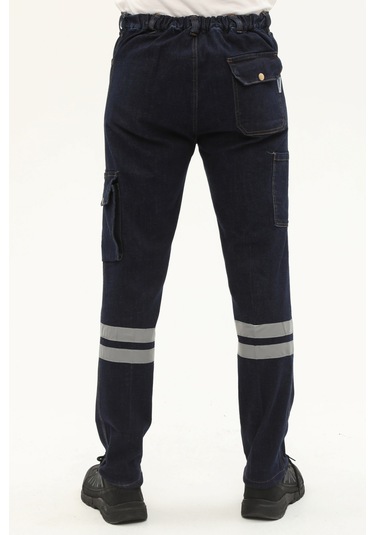 Uniprom İş Pantolonu Klasik Model Kot Likralı 5 Cepli Lacivert