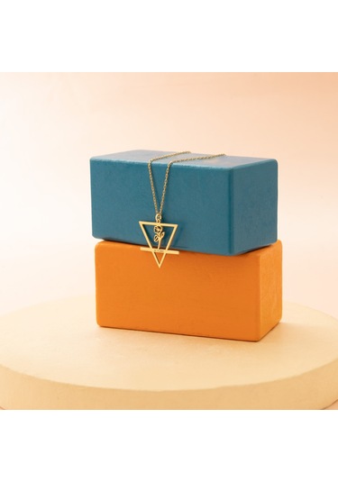 Dkmn Gümüş Tasarım 925 Ayar Gümüş Element Doğum Çiçeği Kolye