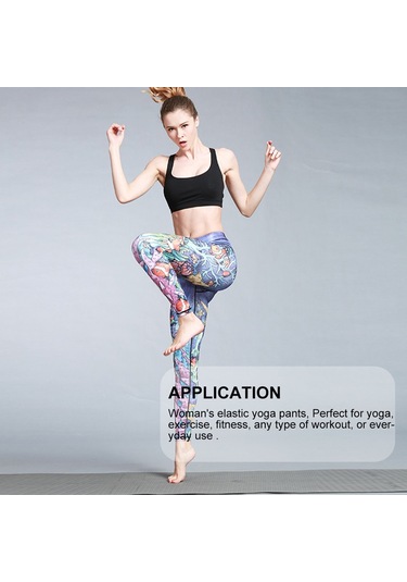 Paıyıge Kadın Baskılı Deniz Altı Hk53 Yoga Pantolonu
