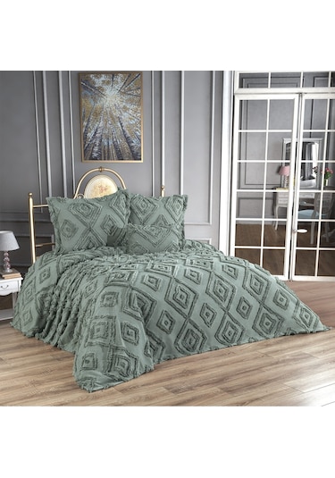 Anna Karina Home Consept Lamark 4 Parça Yatak Örtüsü Mavi