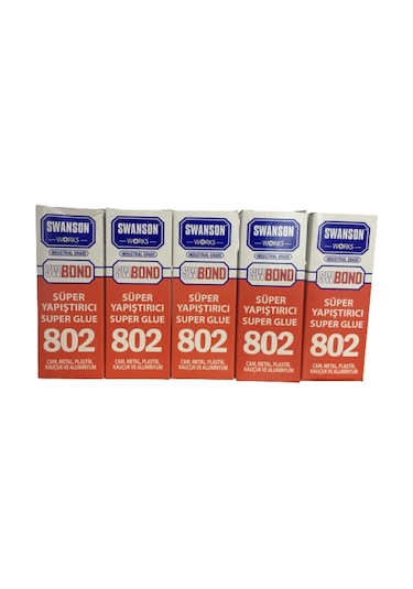 Swanson Works 802 Süper Yapıştırıcı 20 Gr 5 Adet