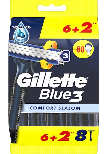 Gillette Blue3 Slalom Kullan At Tıraş Bıçağı 8 Adet