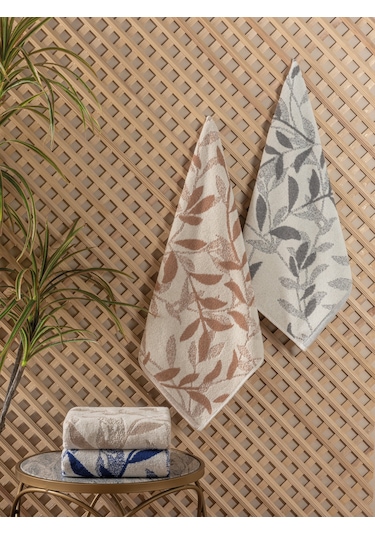 Cotton Box 4'lü Jakarlı İskandinav Havlu Seti Karian 50x90