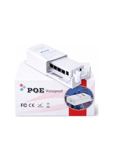 Nvd-3402c 1 In 4 Gigabit Out Poe Repeater Extender Waterproof Outdoor