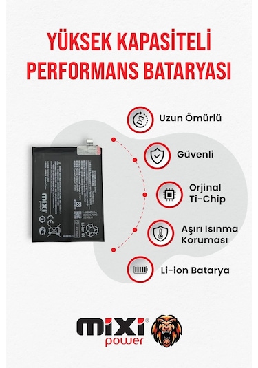 Xiaomi Redmi Note 14 Pro 4g Uyumlu Tam Kapasite Batarya