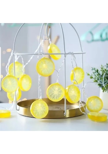 2m 10 Led Pilli Limon Işık
